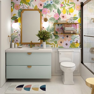 Цветная и яркая ванная комната: как преобразить санузел в Козульке - kozulka.mebel54.com | фото
