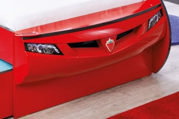 CARBED Кровать-машина Coupe с выдвижной кроватью Red 20.03.1306.00 в Козульке - kozulka.mebel54.com | фото