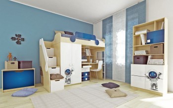 Детская комната Санни (Белый/корпус Клен) в Козульке - kozulka.mebel54.com | фото