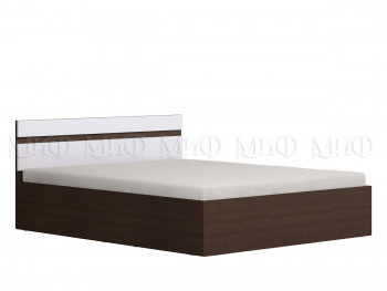 Ким кровать 1,4 (Венге/белый глянец) в Козульке - kozulka.mebel54.com | фото