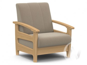 Кресло для отдыха Омега (бук лак/CATANIA LATTE) в Козульке - kozulka.mebel54.com | фото