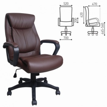 Кресло офисное BRABIX Enter EX-511 (коричневый) в Козульке - kozulka.mebel54.com | фото