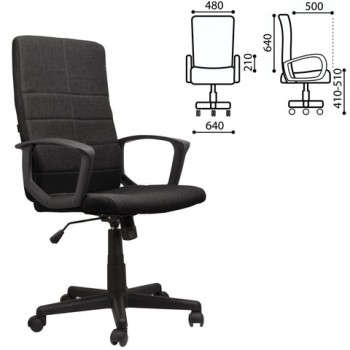 Кресло офисное BRABIX Focus EX-518 (черный) в Козульке - kozulka.mebel54.com | фото