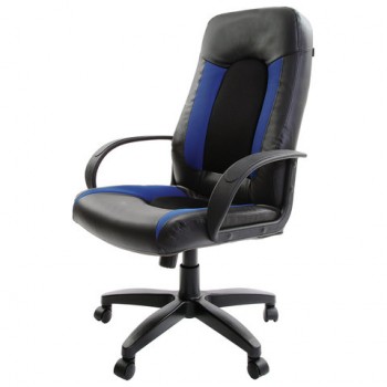 Кресло офисное BRABIX Strike EX-525 (сине-черный) в Козульке - kozulka.mebel54.com | фото
