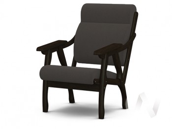 Кресло Вега-10 (венге лак/ULTRA GRAFIT) в Козульке - kozulka.mebel54.com | фото