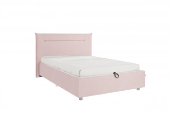 Кровать 1,2 Альба (Нежно-розовый велюр/под-мех) в Козульке - kozulka.mebel54.com | фото
