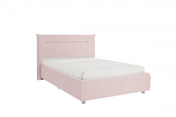 Кровать 1,2 Альба с основанием (Нежно-розовый велюр) в Козульке - kozulka.mebel54.com | фото
