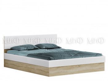 Кровать 1,4 спальня Фортуна (Дуб сонома/белый глянец) в Козульке - kozulka.mebel54.com | фото