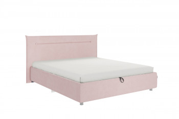 Кровать 1,6 Альба (Нежно-розовый велюр/под-мех) в Козульке - kozulka.mebel54.com | фото