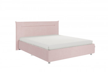 Кровать 1,6 Альба с основанием (Нежно-розовый велюр) в Козульке - kozulka.mebel54.com | фото
