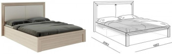 Кровать 1,6 Глэдис (М32) с подъемным механизмом Распродажа в Козульке - kozulka.mebel54.com | фото