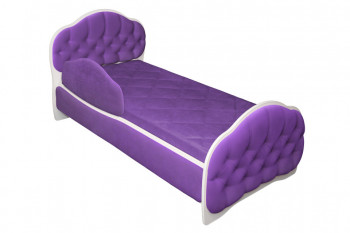 Кровать 160 Гармония 32 Фиолетовый (мягкий бортик) в Козульке - kozulka.mebel54.com | фото