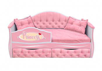 Кровать 160 серии Иллюзия 2 ящика 15 Бледно-розовый (подушки) в Козульке - kozulka.mebel54.com | фото