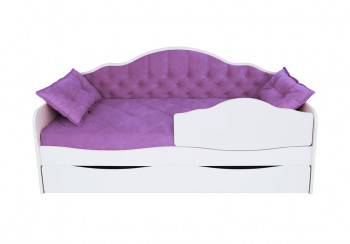 Кровать 170 серии Иллюзия Лайт 1 ящик 32 Фиолетовый (подушки) в Козульке - kozulka.mebel54.com | фото