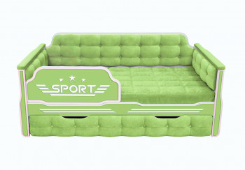 Кровать 170 серии Спорт 1 ящик 81 Фисташка (мягкие боковые накладки) в Козульке - kozulka.mebel54.com | фото