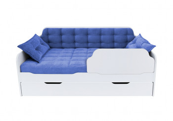 Кровать 170 серии Спорт Лайт 1 ящик 85 Синий (подушки) в Козульке - kozulka.mebel54.com | фото