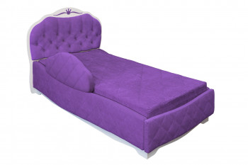 Кровать 190 Гармония Lux 32 Фиолетовый (мягкий бортик) в Козульке - kozulka.mebel54.com | фото
