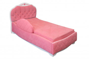 Кровать 190 Гармония Lux 36 Розовый (мягкий бортик) в Козульке - kozulka.mebel54.com | фото