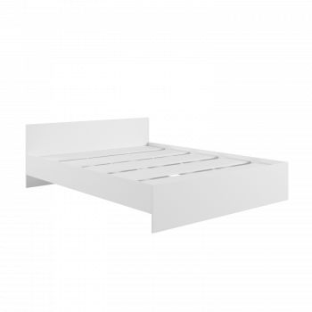 Кровать без ящ. М1400 Мадера Белый в Козульке - kozulka.mebel54.com | фото
