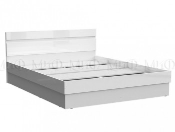 Кровать Челси 1400 (Белый/Белый глянец) в Козульке - kozulka.mebel54.com | фото