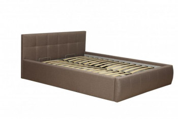 Кровать "Диана" ш. 1400 (Н=1010мм) (жаккард шоколад) в Козульке - kozulka.mebel54.com | фото
