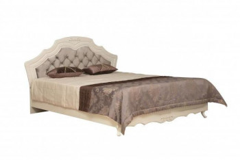 Кровать двойная "Кантри" (вудлайн кремовый/патина/ортопед/1820) в Козульке - kozulka.mebel54.com | фото