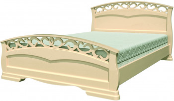 Кровать Грация-1 из массива сосны 1600*2000 Белый античный в Козульке - kozulka.mebel54.com | фото