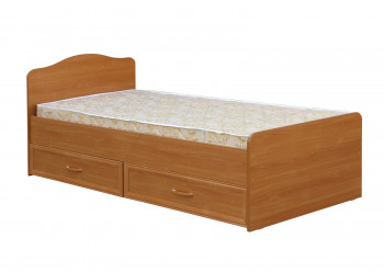 Кровать одинарная с ящиками 800-1 без матраса (круглые спинки) Вишня Оксфорд в Козульке - kozulka.mebel54.com | фото