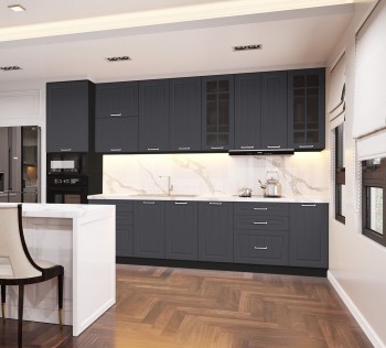 Кухонный гарнитур 1,8м Луксор высокие модули (Клен серый/корпус венге) в Козульке - kozulka.mebel54.com | фото
