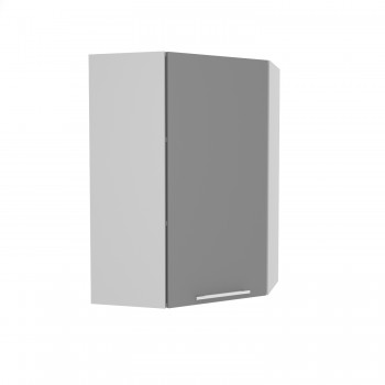 Лофт ВПУ 600 шкаф верхний угловой высокий (Дуб бурый/корпус Серый) в Козульке - kozulka.mebel54.com | фото