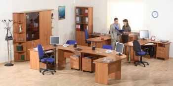 Мебель для персонала Альфа 61 Ольха в Козульке - kozulka.mebel54.com | фото