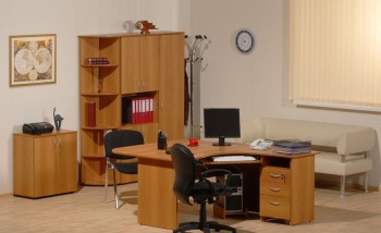 Мебель для персонала Рубин 42 Светлый миланский орех в Козульке - kozulka.mebel54.com | фото