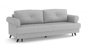 Оливер / диван - кровать 3-х местн. (еврокнижка) (велюр велутто серебряный 52 в Козульке - kozulka.mebel54.com | фото