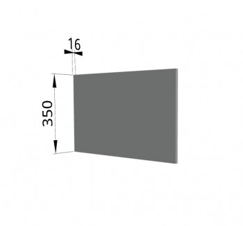 Панель торцевая (для шкафа горизонтального глубокого) ГПГ Гарда, Империя, Ройс (Серый Эмалит) в Козульке - kozulka.mebel54.com | фото