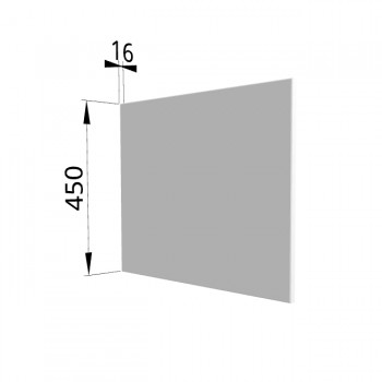Панель торцевая (для шкафа горизонтального глубокого высокого) ГВПГ Ройс (Белый софт) в Козульке - kozulka.mebel54.com | фото