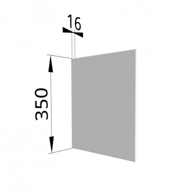 Панель торцевая (для шкафа горизонтального) ПГ Ройс (Белый софт) в Козульке - kozulka.mebel54.com | фото