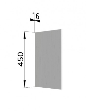 Панель торцевая (для шкафа горизонтального высокого) ВПГ Монца, Ройс (Кварц черный) в Козульке - kozulka.mebel54.com | фото