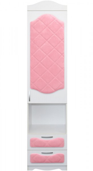 Пенал с ящиками серии Иллюзия 36 Светло-розовый в Козульке - kozulka.mebel54.com | фото