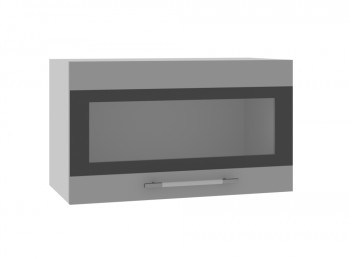 Ройс ГВПГСФ 600 Шкаф верхний горизонтальный (Графит софт/корпус Серый) в Козульке - kozulka.mebel54.com | фото
