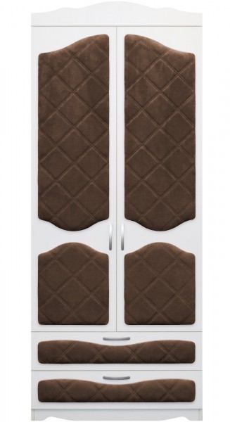 Шкаф 2-х створчатый с ящиками серии Иллюзия 08 Шоколад в Козульке - kozulka.mebel54.com | фото