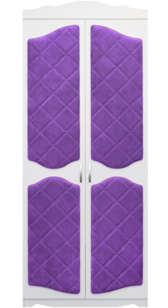 Шкаф 2-х створчатый серии Иллюзия 32 фиолетовый в Козульке - kozulka.mebel54.com | фото