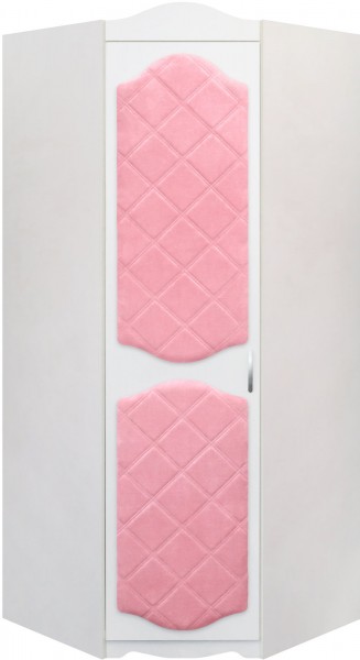 Шкаф угловой Иллюзия 36 Светло-розовый в Козульке - kozulka.mebel54.com | фото