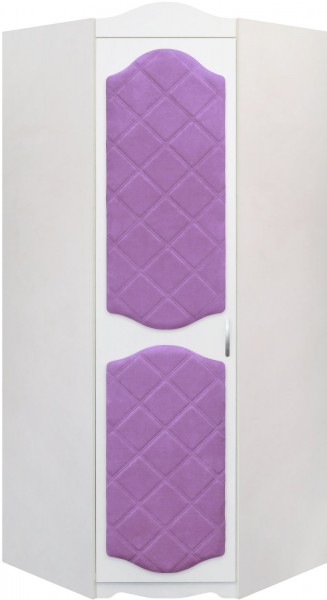 Шкаф угловой Иллюзия 67 Светло-фиолетовый в Козульке - kozulka.mebel54.com | фото
