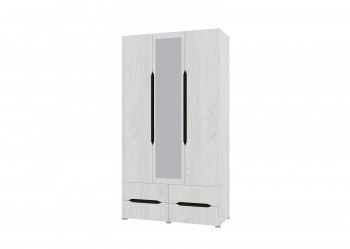 Шкаф 3-х створчатый с ящиками и зеркалом Вега (Прованс) в Козульке - kozulka.mebel54.com | фото