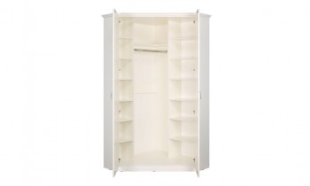 Шкаф для одежды 13.124 Ливерпуль (Белый, ясень ваниль НМ-1012-100 ПВХ) в Козульке - kozulka.mebel54.com | фото