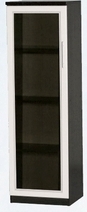 Шкаф нижний со стеклодверью ДЛЯ ГОСТИНОЙ ШНС-450 Венге/Дуб выбеленный в Козульке - kozulka.mebel54.com | фото