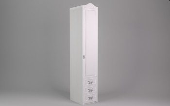 Шкаф угловой Бэлла с ящиками (Выбеленное дерево/Белый) в Козульке - kozulka.mebel54.com | фото