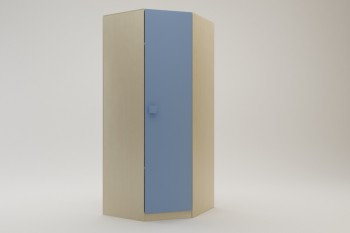 Шкаф угловой (угловая секция) Скай (Синий/корпус Клен) в Козульке - kozulka.mebel54.com | фото