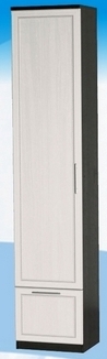 Шкаф высокий с ящиком ДЛЯ ГОСТИНОЙ ШВЯ-450 Венге/Дуб выбеленный в Козульке - kozulka.mebel54.com | фото