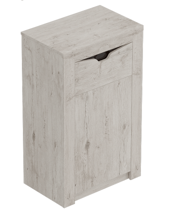 Тумба с дверцей и ящиком Соренто Дуб бонифаций/Кофе структурный матовый в Козульке - kozulka.mebel54.com | фото